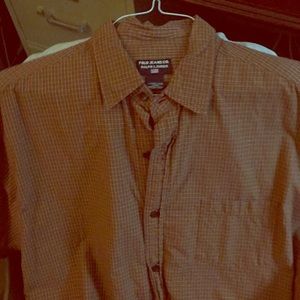 Polo size large short sleeve button down shirt